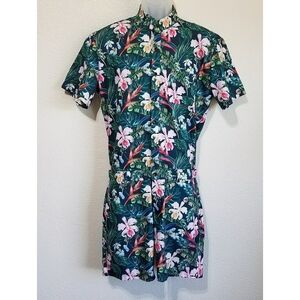 RomperJack Men's Tropical Print Romper